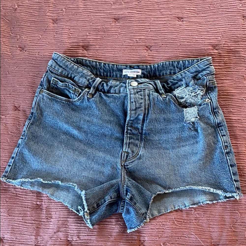 Good American Bombshell Jean Shorts